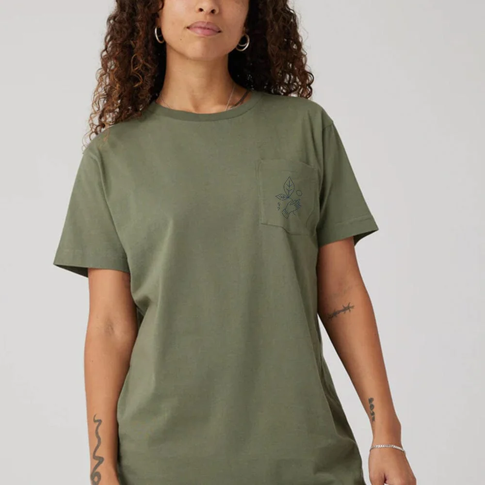 Rishi Weekend T-Shirt - Olive Green - Image 2
